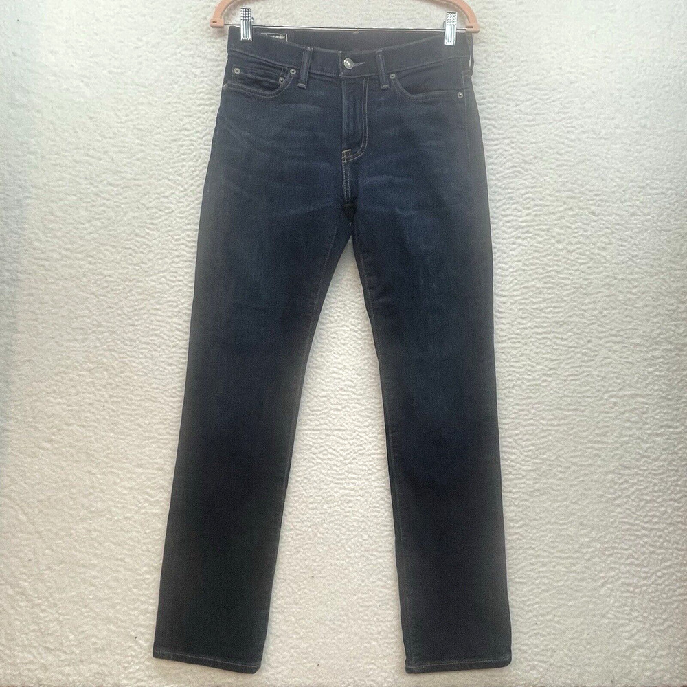 Abercrombie and Fitch Jeans Mens 28x30 Blue Kennan Straight Stretch Low Rise